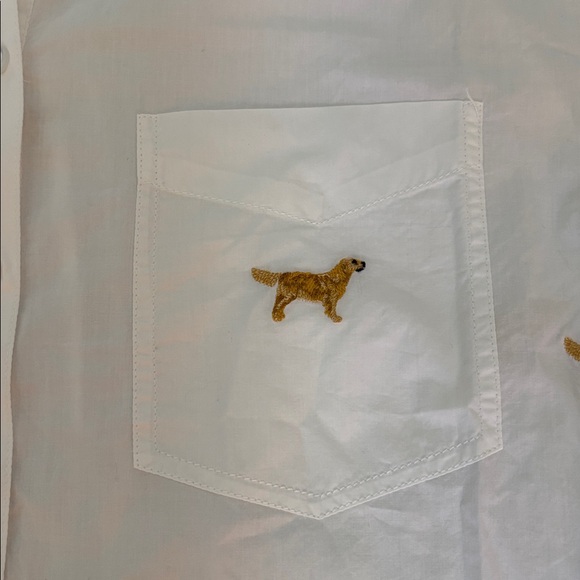 Anthropologie Dog Embroidered Button Down Shirt - Picture 5 of 6